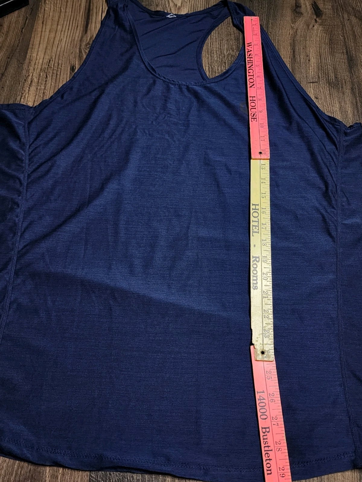 Mens 2XL Neleus Dry Fit Logo Muscle Stringer Tank Top Gym Workout Exercise Navy gallery