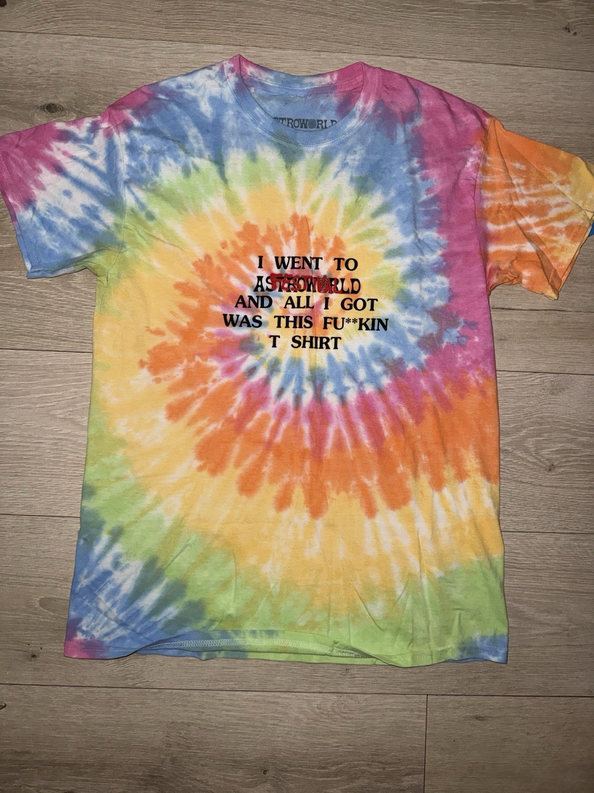 Travis Scott Astroworld Where Were You Tie Dye Shirt 2018
