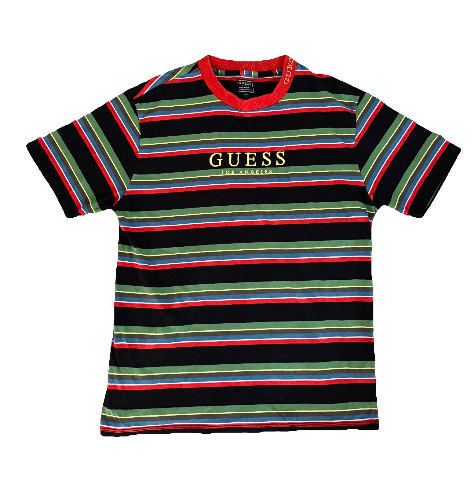 Guess Tee Logo Vintage 90s T-Shirt Large Y2K Hip Hop Streetwear Rap Tee gallery
