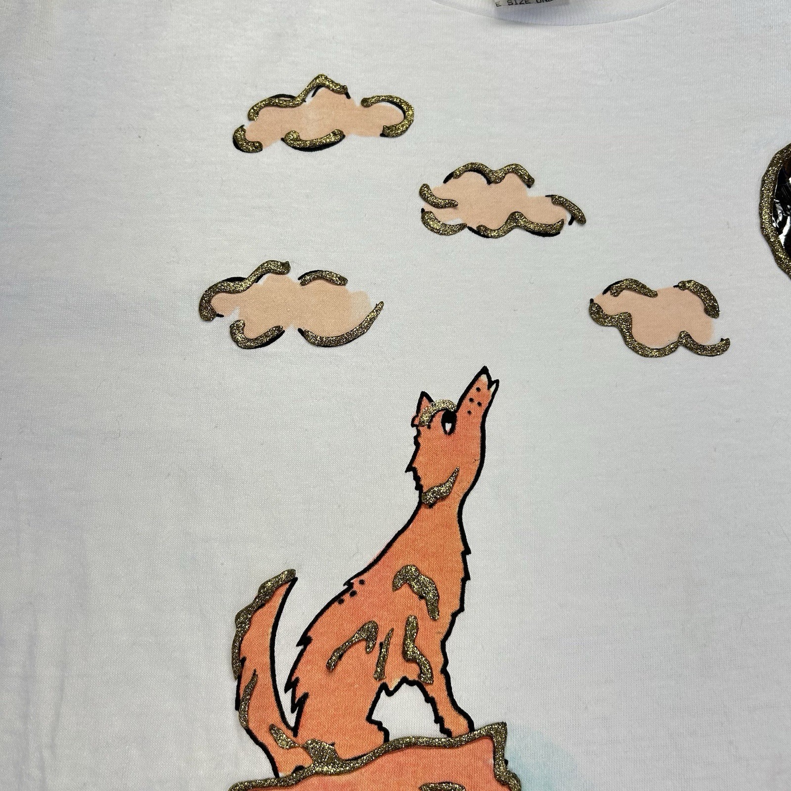 Vintage KWBL Los Angeles T-shirt One Size Southwest Coyote’s Glitter Desert gallery