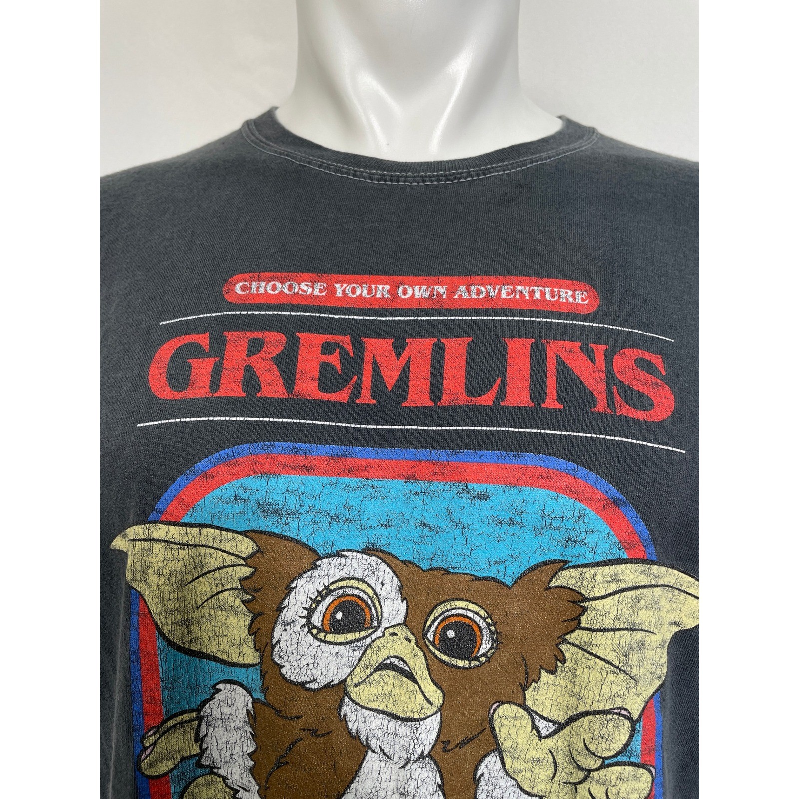 Gremlins Gizmo Choose Your Own Adventure Movie Gray T-Shirt Men's MEDIUM gallery