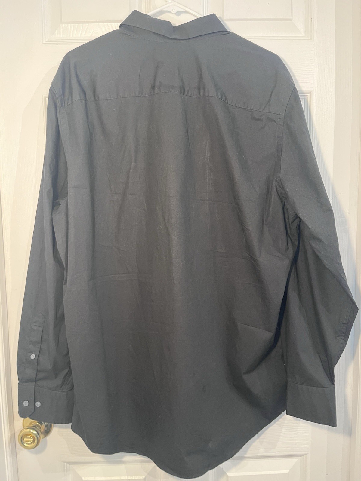 Banana Republic Mens XL Black Stretch Dress Shirt Cotton Spandex Long Sleeve gallery