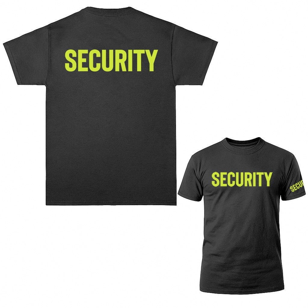 "Security" Size S-5XL Front/Back Event Staff Uniform T-shirt gallery