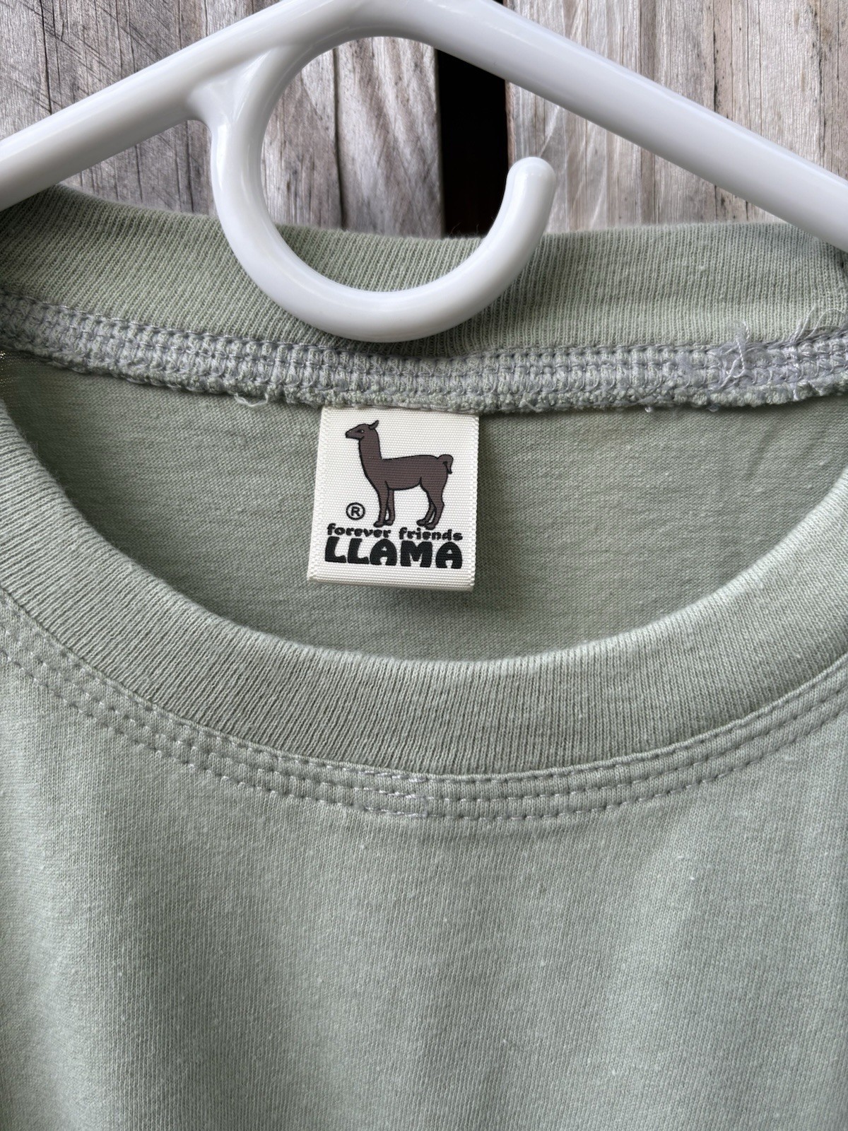 Forever Friends Llama Green Peru T-shirt Mens See Measurement No Tag gallery