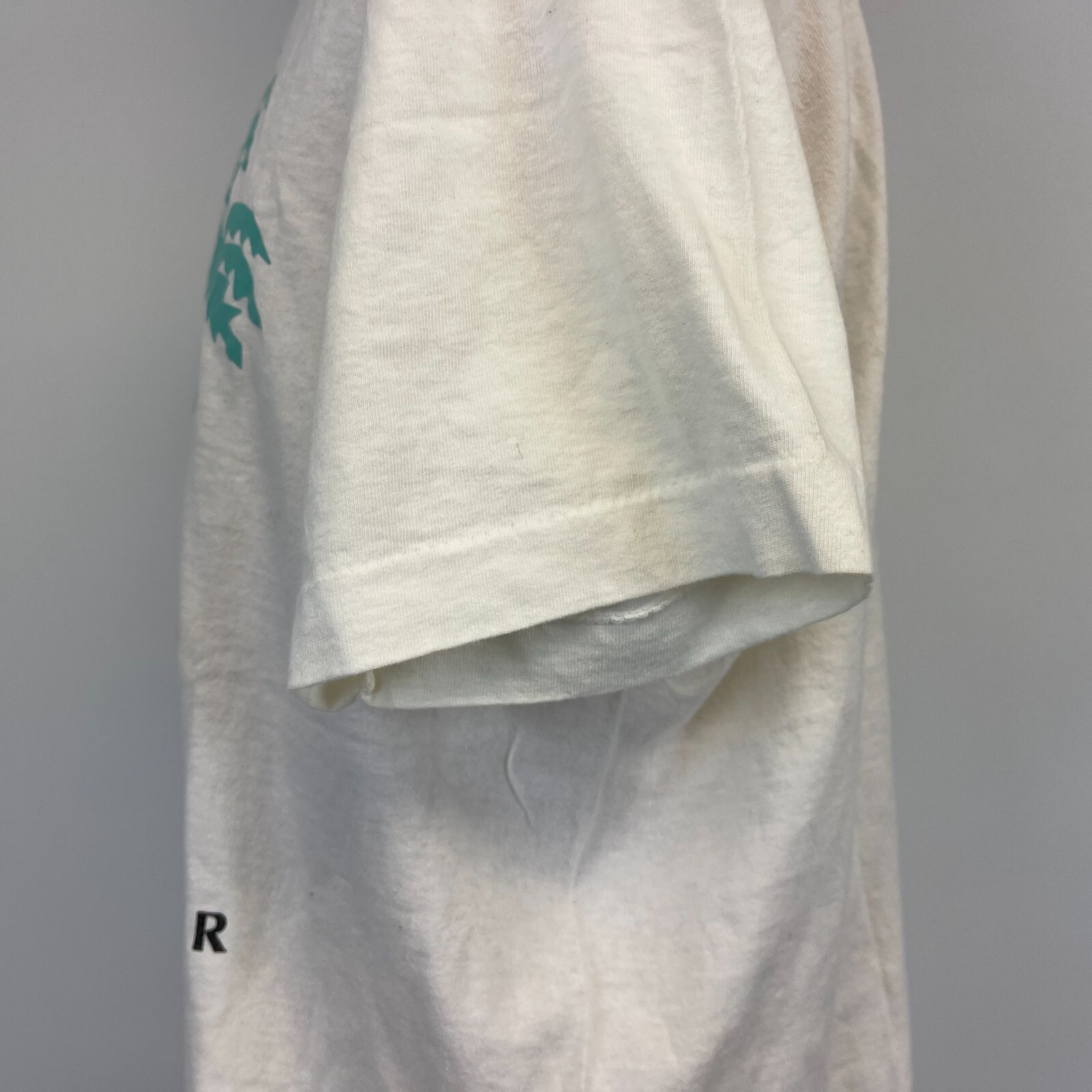 Coca Beach Pier Embossed Single Stitch T Shirt Vtg 90s Made In USA Size XL gallery