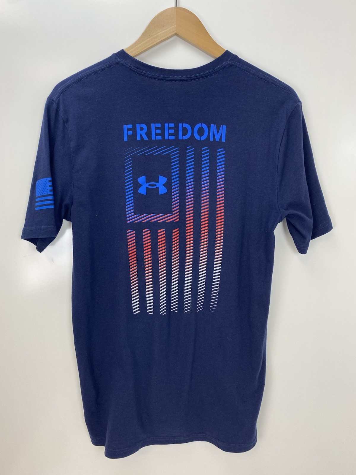 Under Armour Freedom Blue USA Flag Graphic Loose Tee Men S gallery