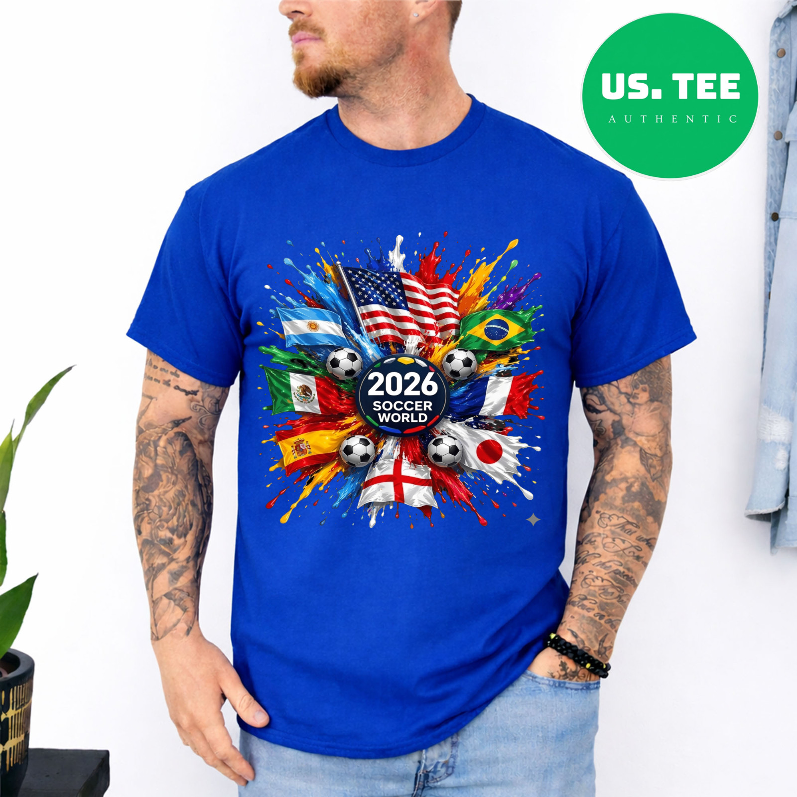 World Soccer 2026 Shirt, 2026 Cup USA Canada Mexico Adults Tshirt,Soccer Fan Tee gallery