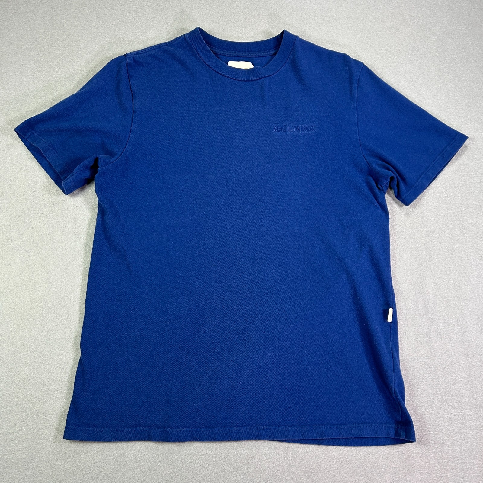 Aime Leon Dore ALD Uniform T-Shirt Men’s Small Blue Made Canada Roopa 2018 Rare