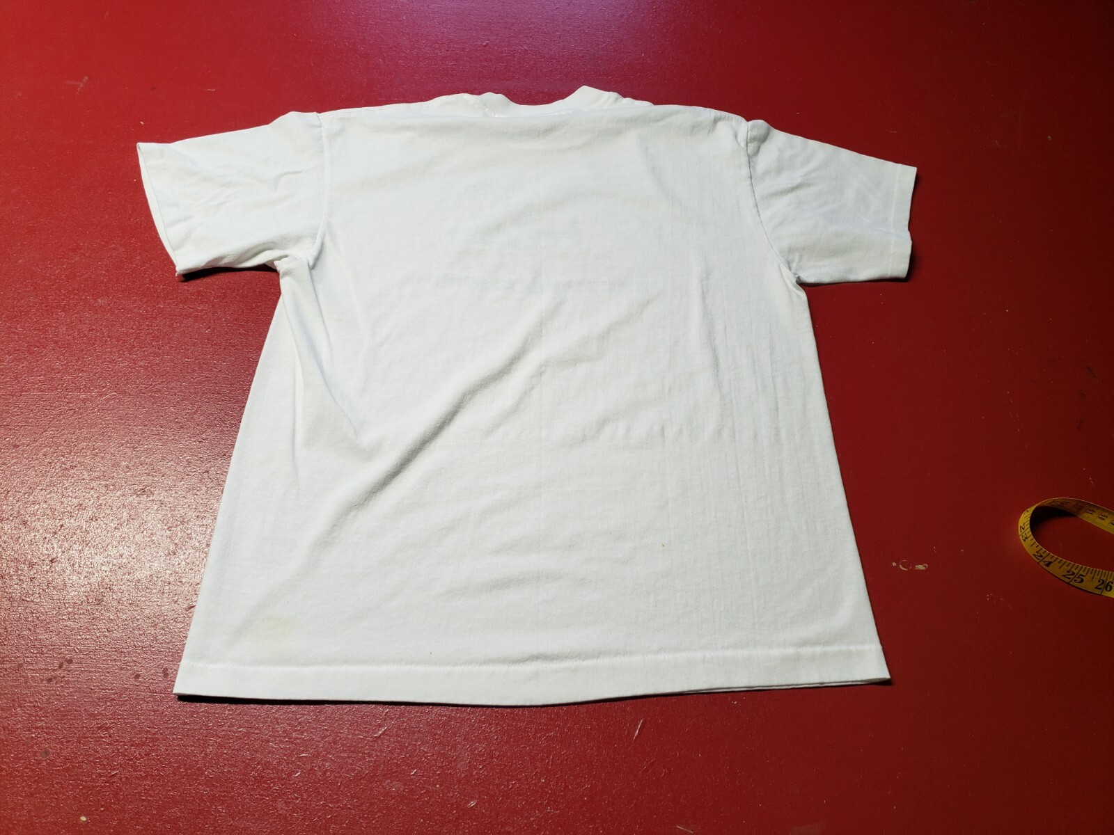 Vintage TeeJays T-Shirt Single Stitch 1989 Wht L Cotton Blend U.S.A. 8k Run, WA. gallery