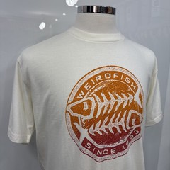 WEIRD FISH Pale Yellow Relaxed Fit Crew Neck Summer T Shirt Size XL
