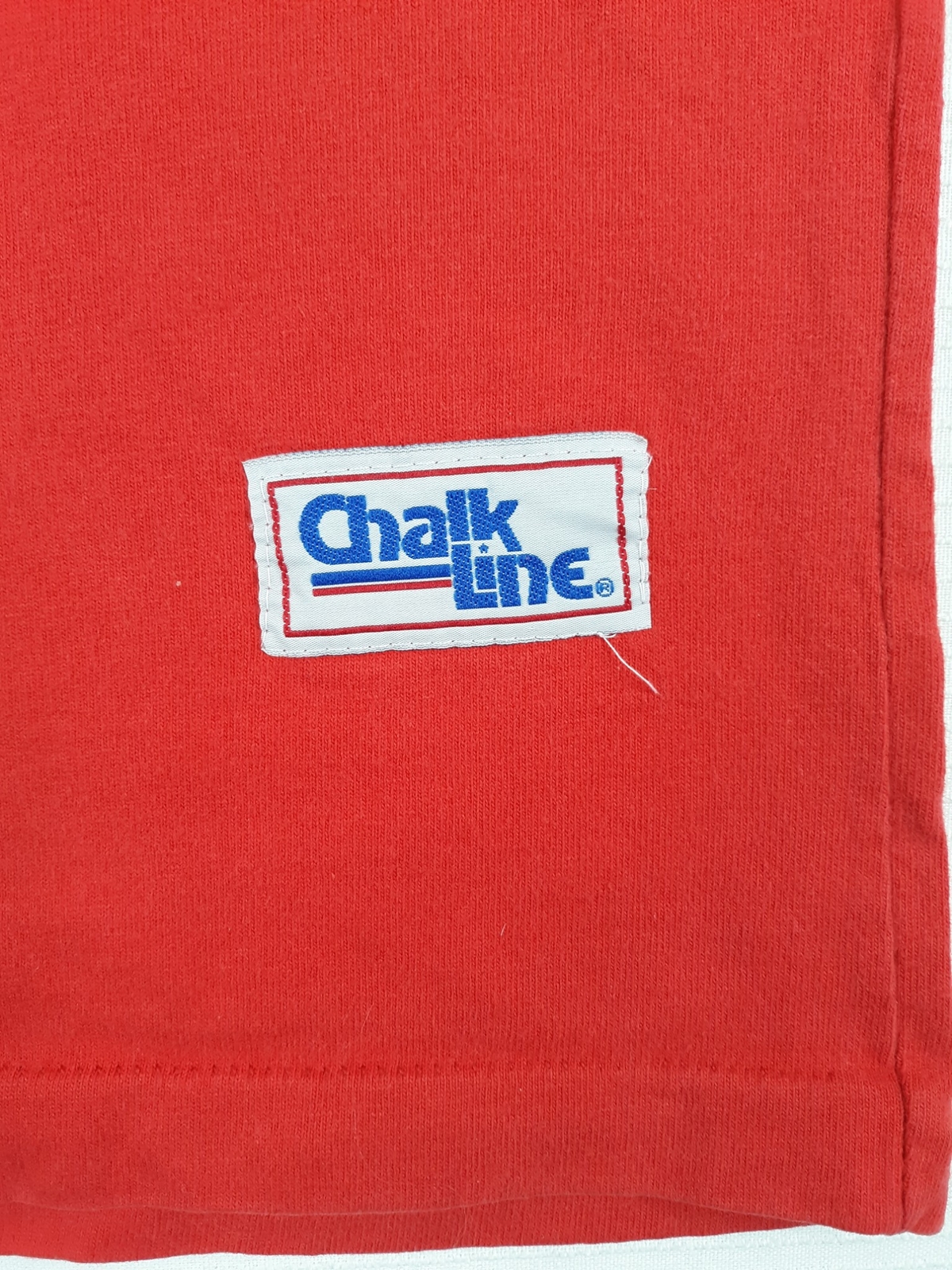 Vintage DETROIT RED WINGS 1992 NHL Hockey 90s Chalk Line t-shirt Red Canada L gallery
