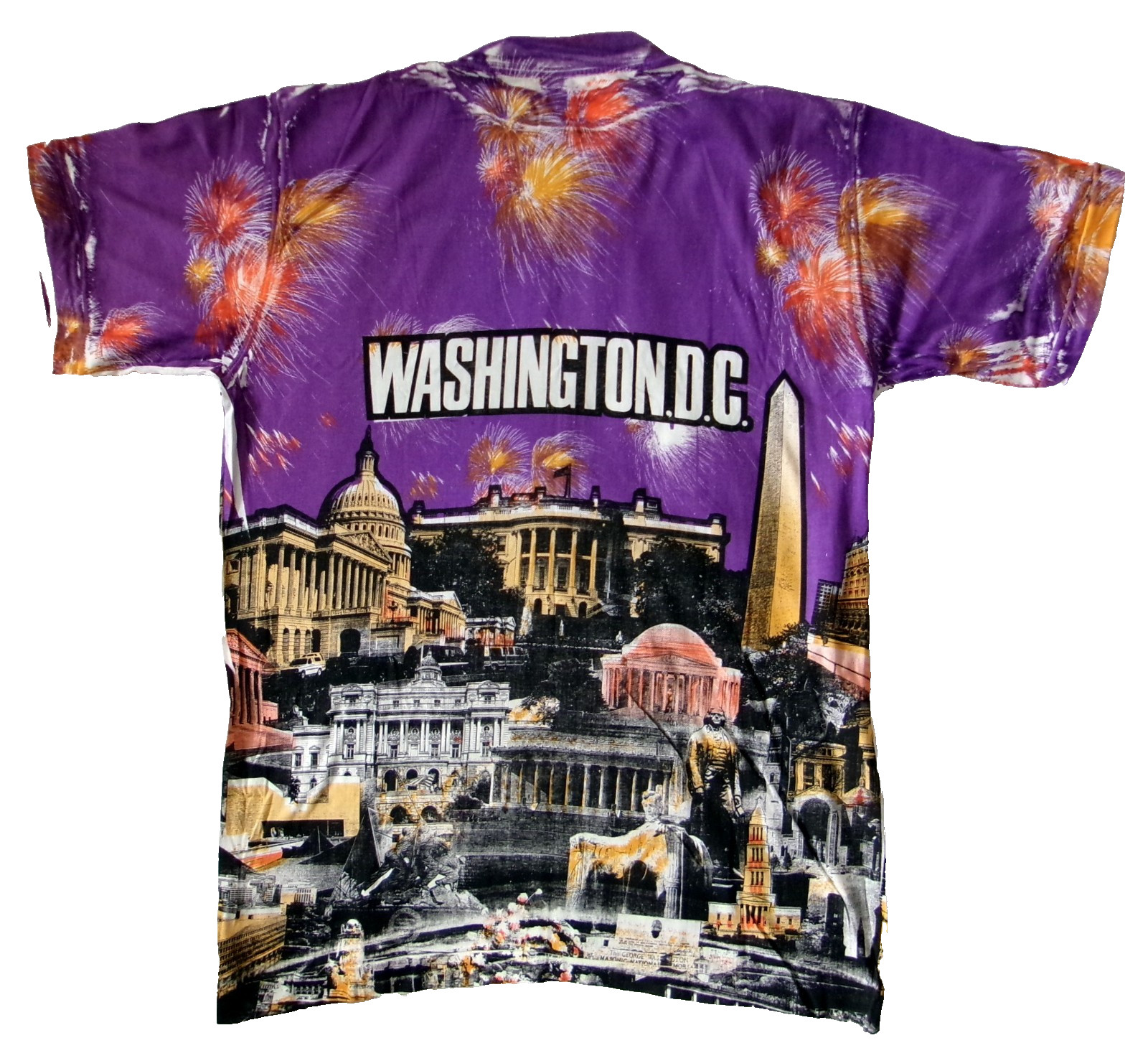 Fireworks T-Shirt Washington, DC Size Large Distressed Look gallery