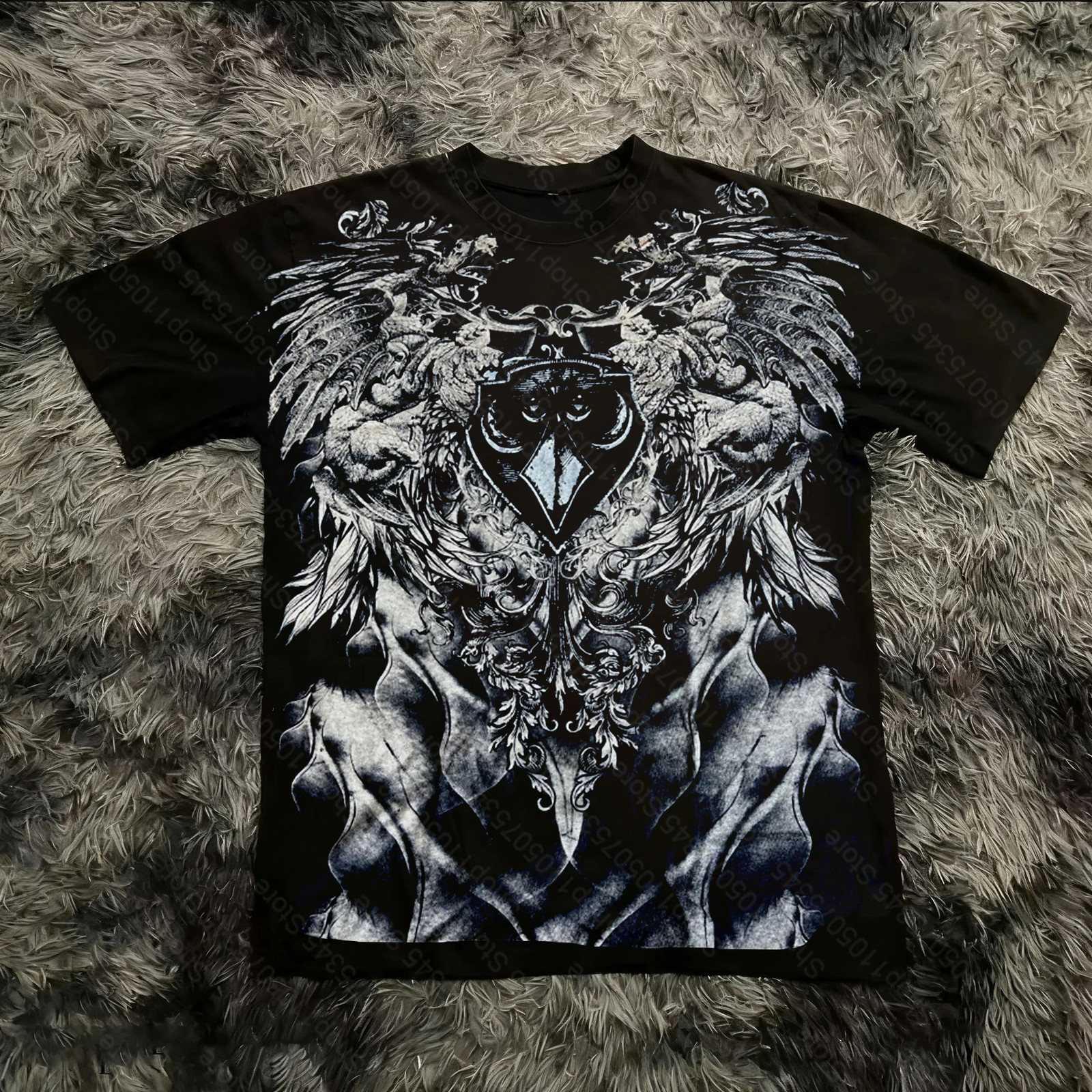 Retro Classic Gothic Style T-shirt Print Oversized Shirt High Street Shirts gallery