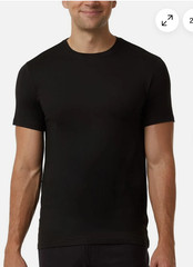3 PACK – 32 DEGREES COOL MEN’S SHORT SLEEVE CREW NECK SHIRT BLACK Large