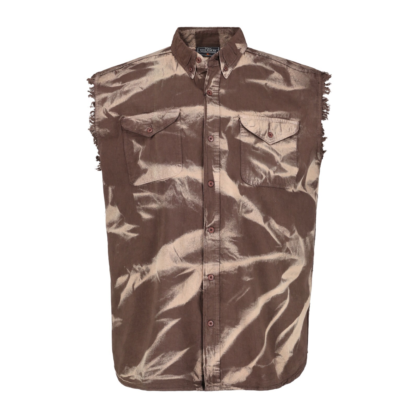 BUTTON-DOWN SLEEVELESS DENIM SHIRTS FOR MEN - 100% COTTON gallery