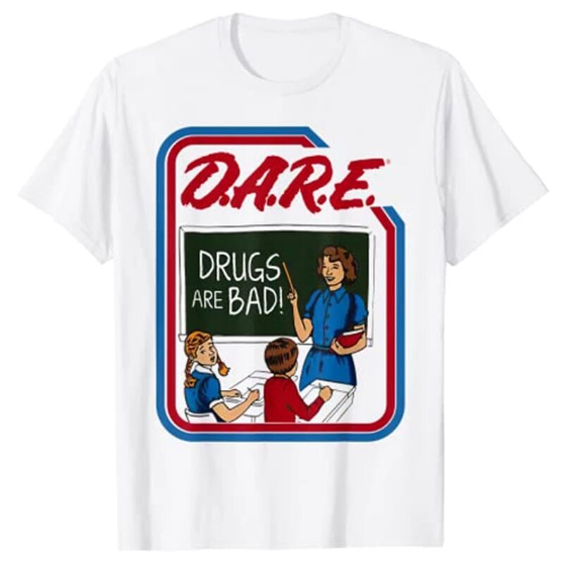 D.A.R.E. Dare Drugs Are Bad T-Shirt Size S-5XL