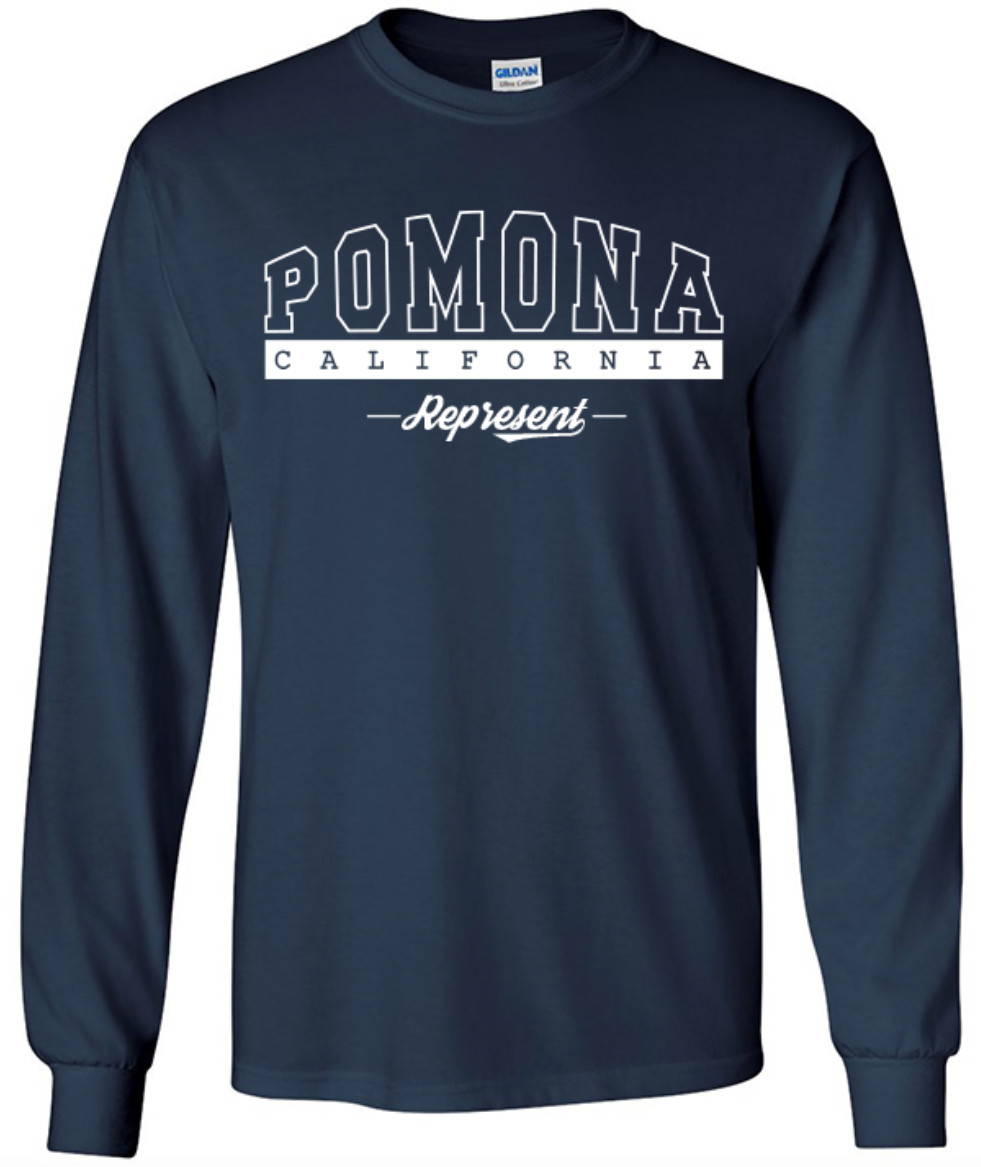 Pomona California State T-Shirt Long Sleeve Graphic Tees Unisex apparel Design gallery
