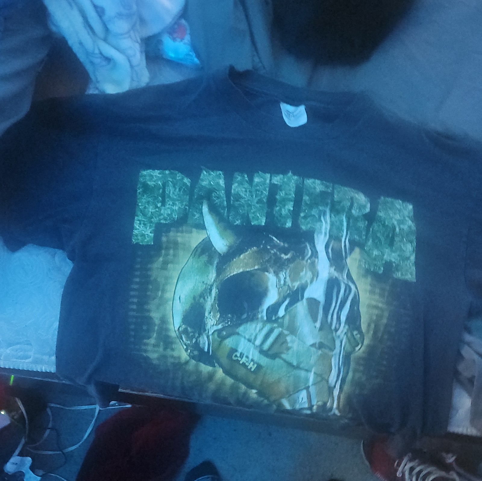 Vintage Pantera T-Shirt Mens XL Black Faded Cowboys From Hell Smokin’ in 99