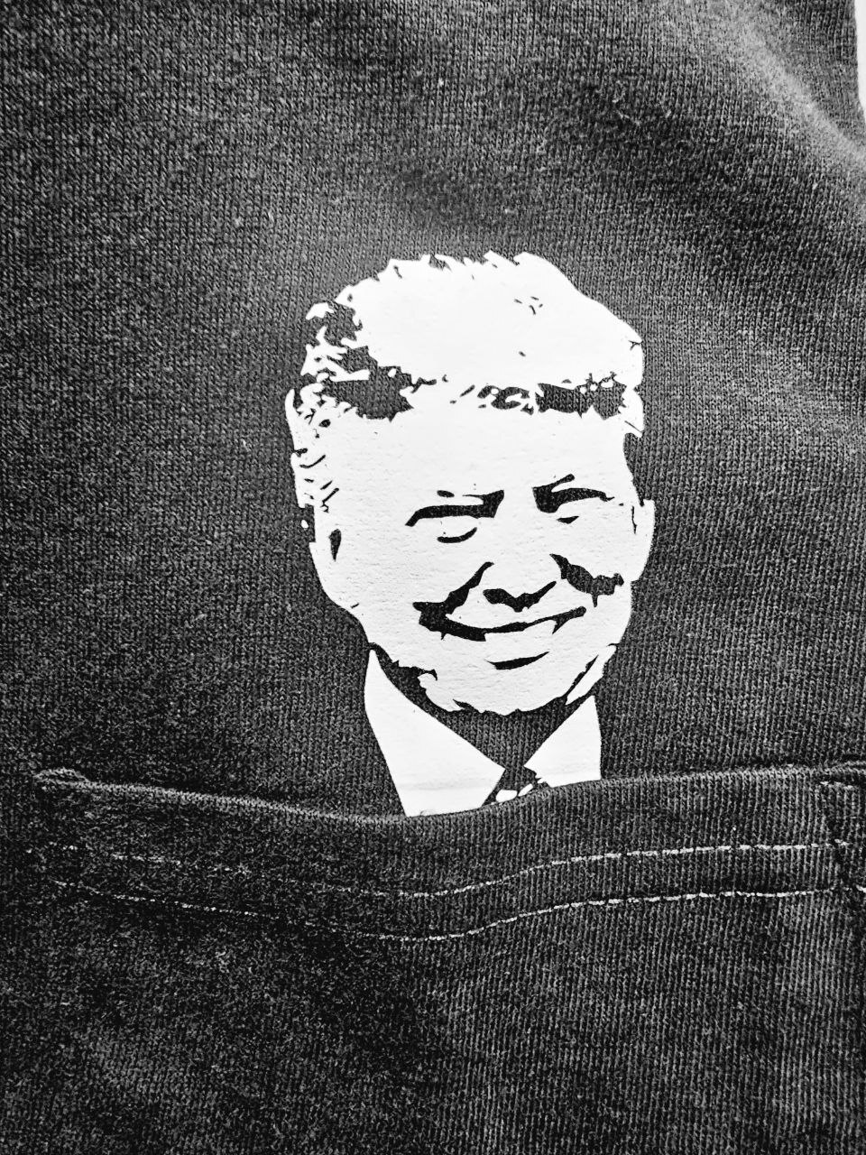 Trump 2024 Pocket T-Shirt Middle Finger Funny Election Shirt Trump Supporters gallery