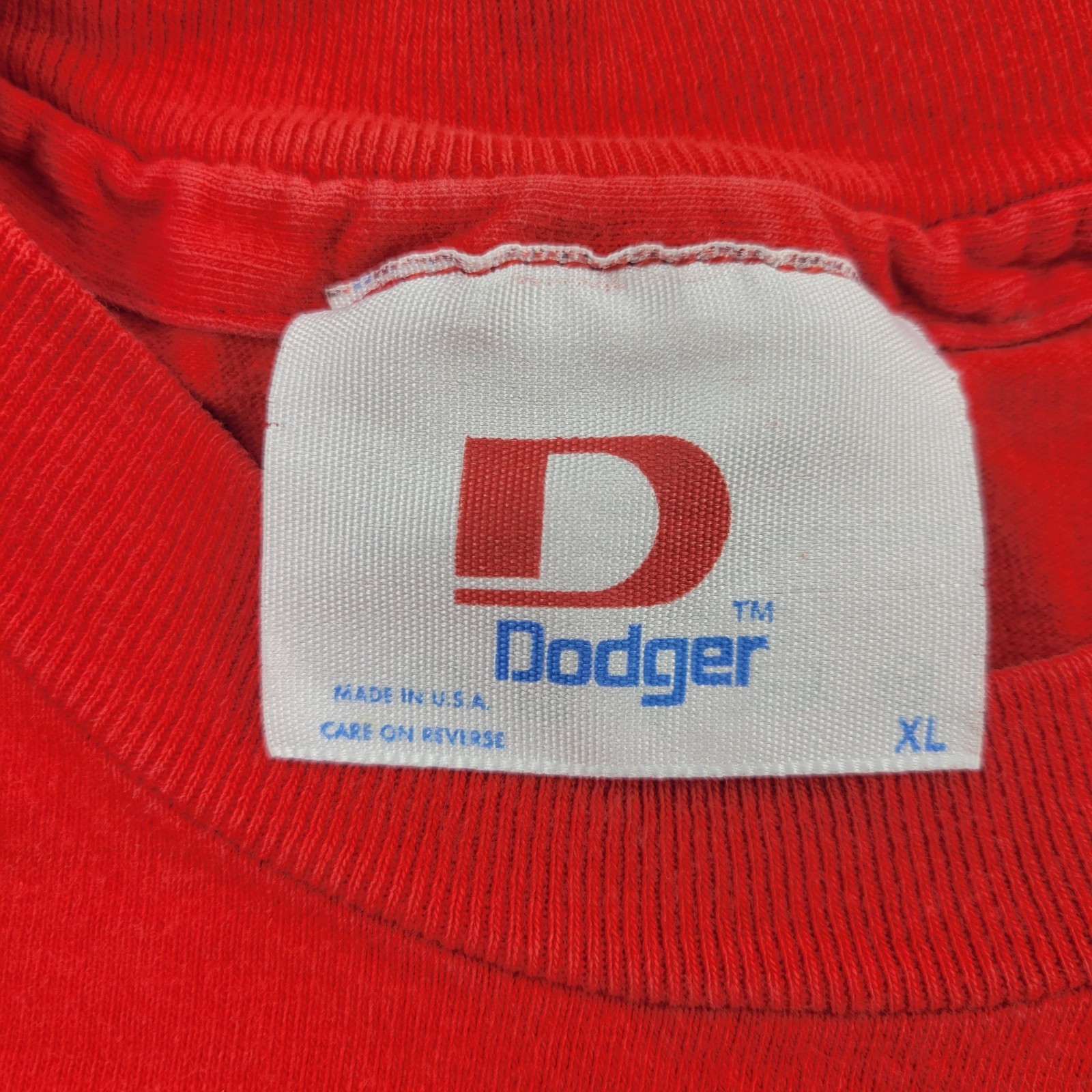 Dodger VTG Shirt Mens XL Red Borger Bulldogs Graphic USA Short Sleeve gallery