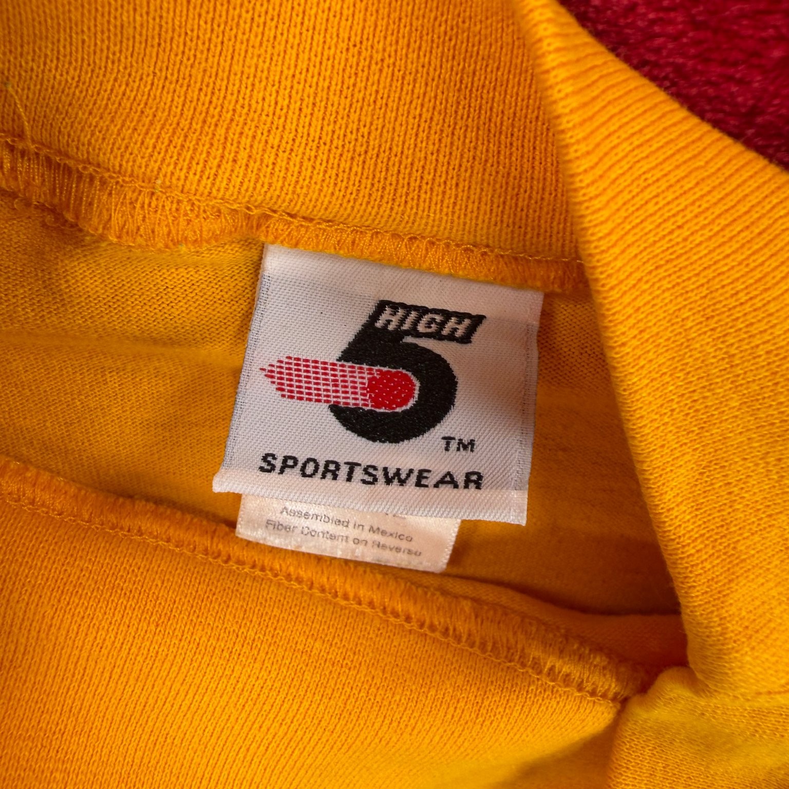 HIGH 5 SPORTSWEAR Men's Yellow XL Mock Neck Long Sleeve T-Shirt Syberg's gallery