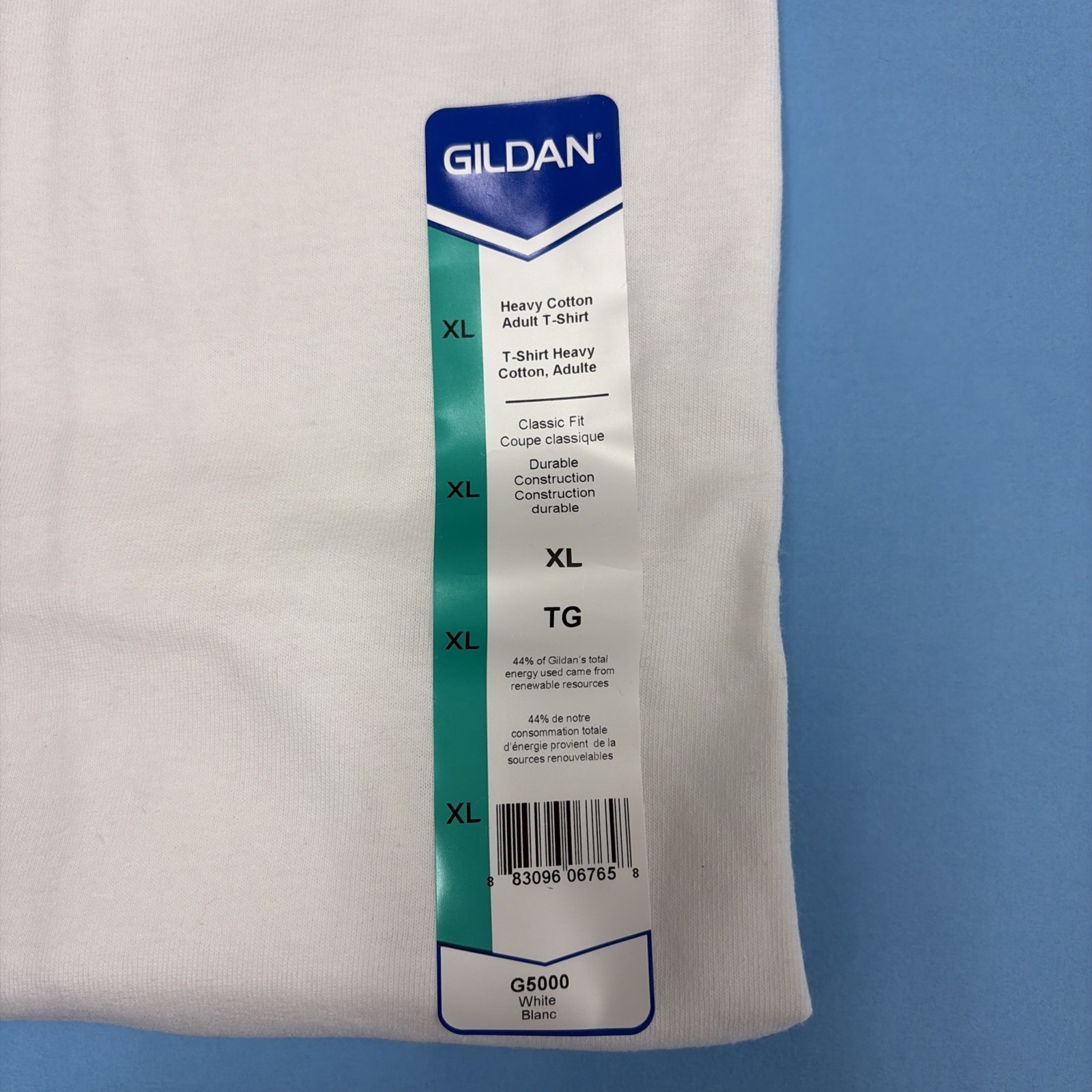 Gildan 5000 (2 Pack) Heavy Cotton Adult T Shirts White Size XL Tee Shirt NEW gallery