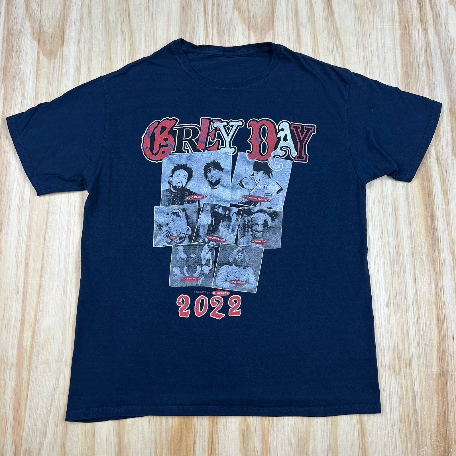 $uicideboy$ Grey Day G59 2022 Tour T-Shirt Official Merch Men’s M Blue