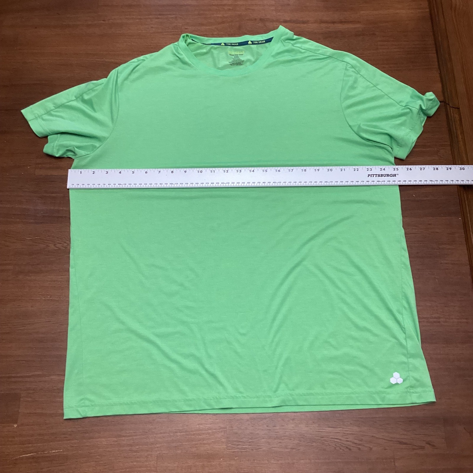Tek Gear Mens XXL Lime Green Essential Gear Performance T-Shirt Short Sleeve Gym gallery