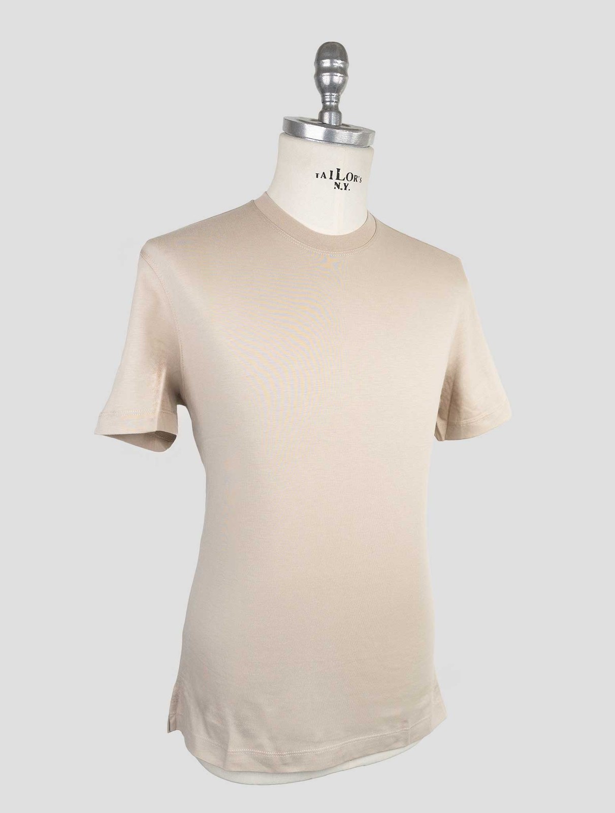 NEW KIRED BEIGE SUPIMA COTTON T-SHIRT US 46 - EU 56 KR19 gallery