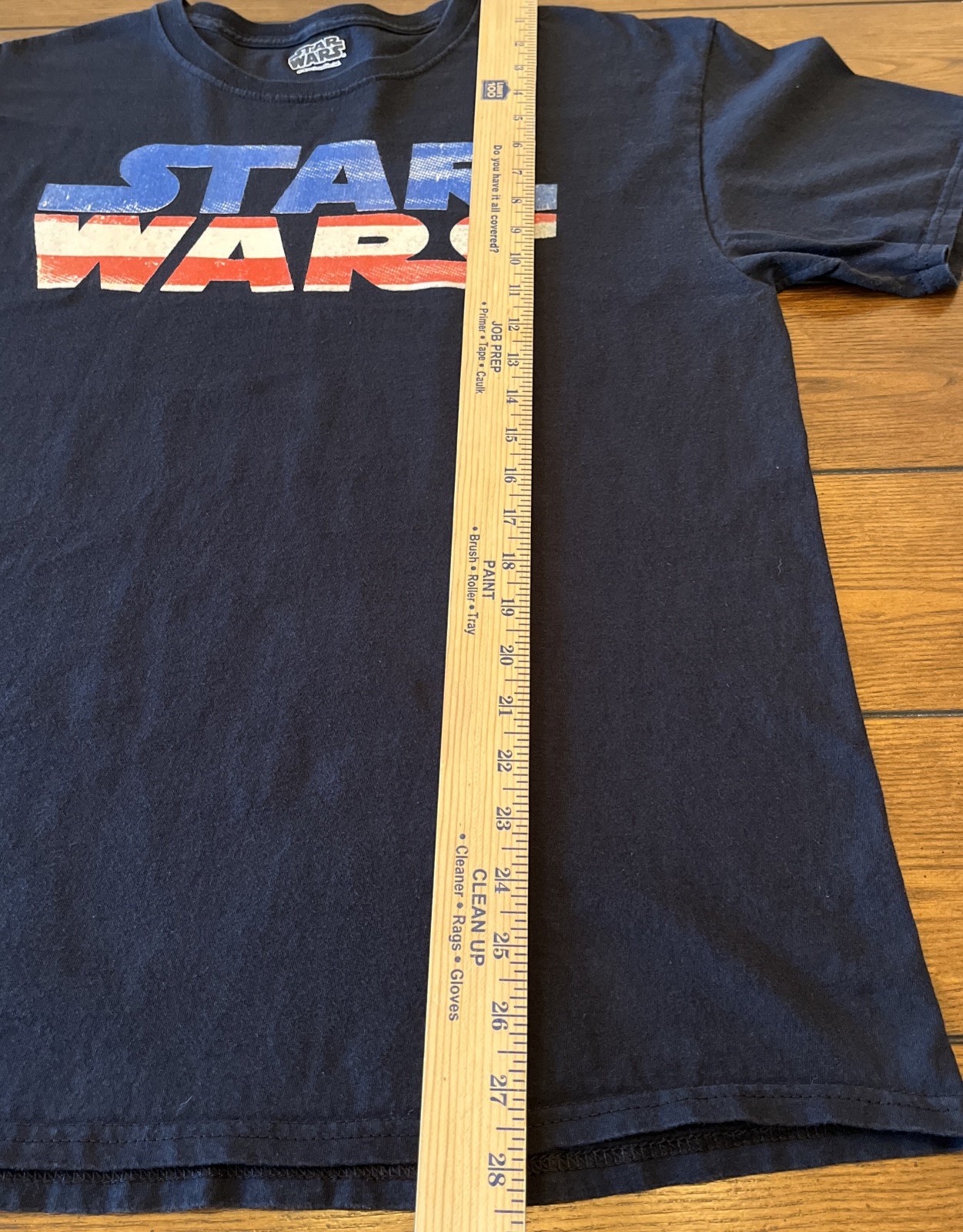 Star Wars T Shirt Mens Small/Medium (no Tag) Black Patriotic Logo Graphic Tee gallery