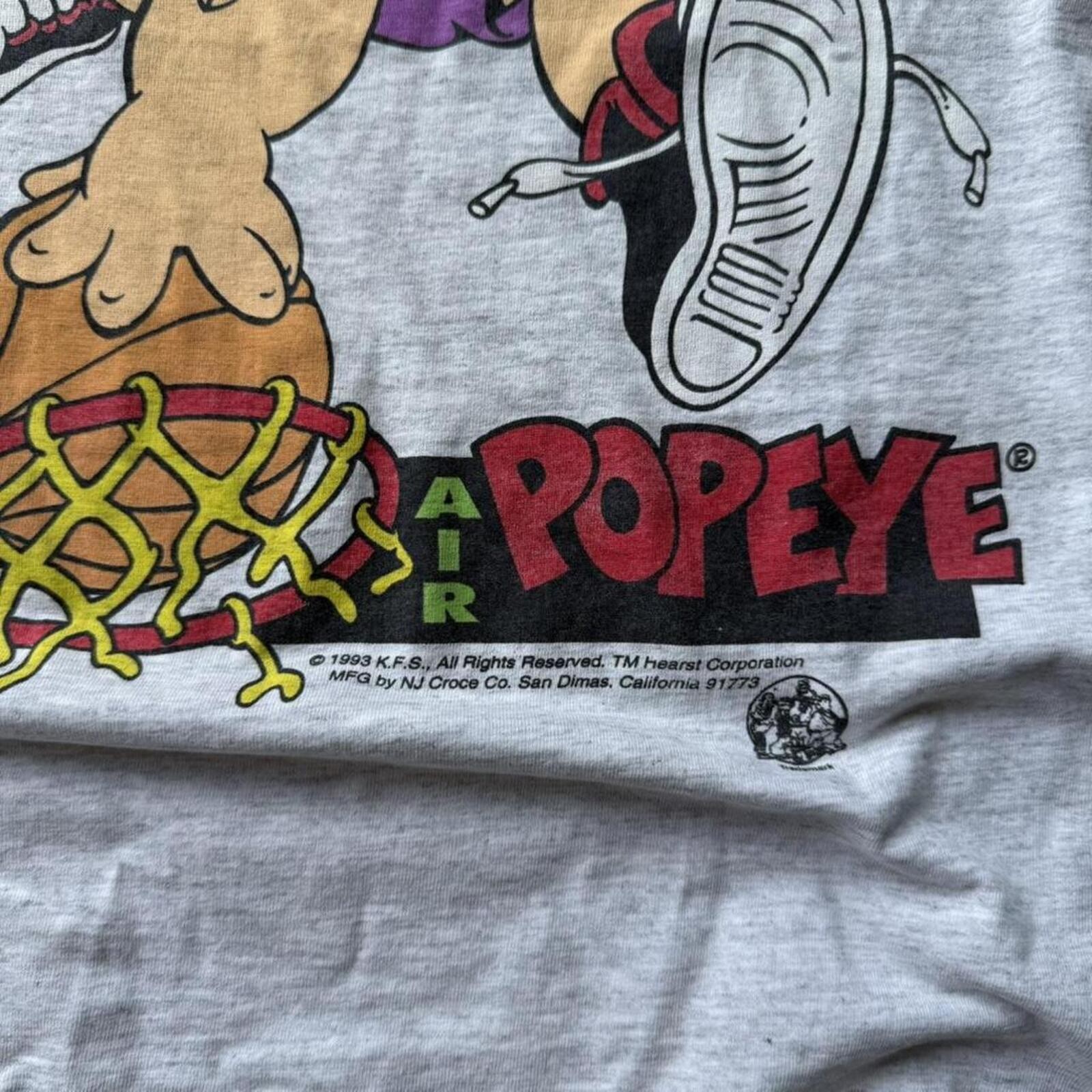 Vintage 1993 Popeye Basketball Tee gallery