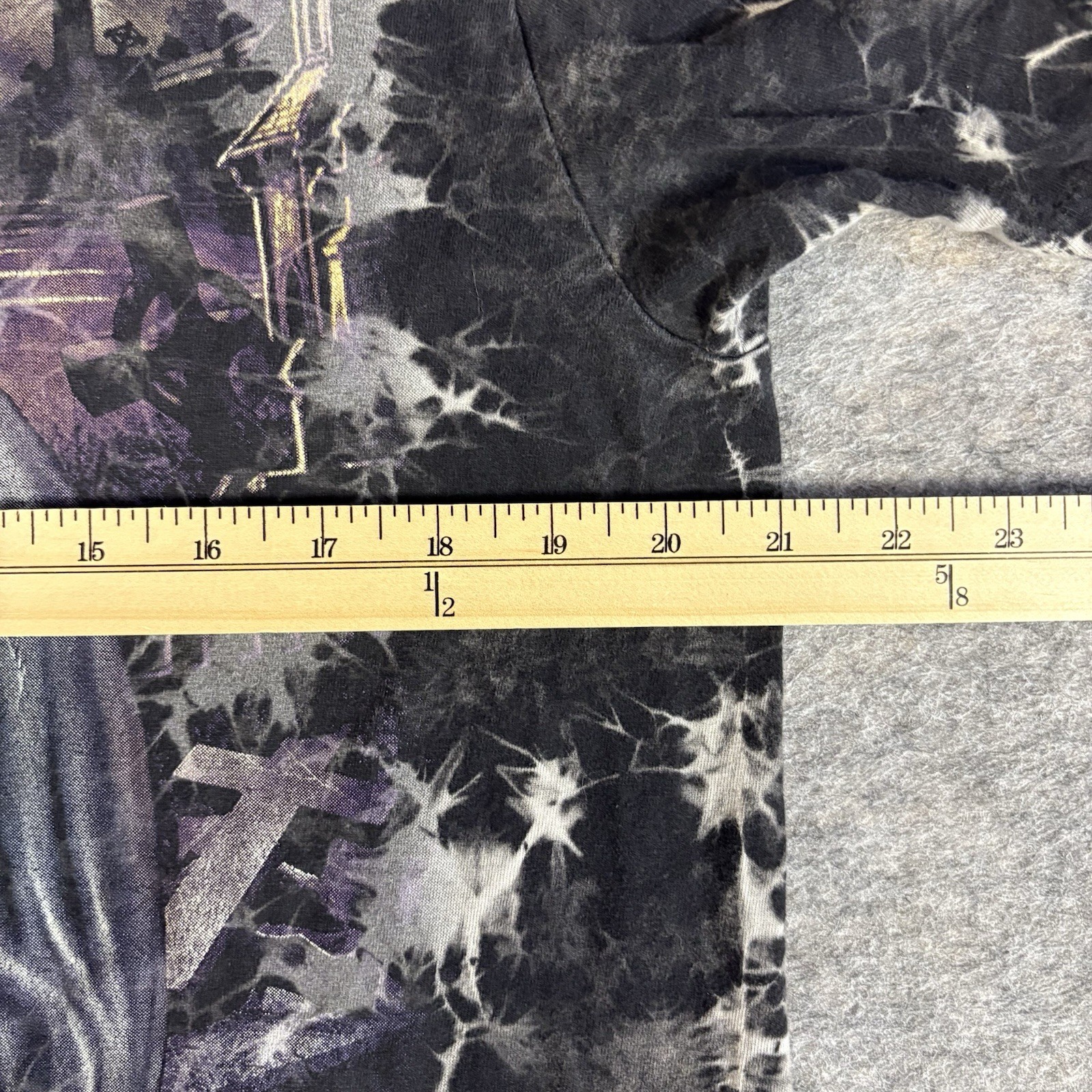 Vintage 90's The Roxx Grim Reaper Scythe Tie Dye T-Shirt Single Stitch Large gallery