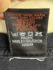 Harley Davidson Men Short Slv Tee Shirt Black Eagle Honolulu Hawaii Pacific XL