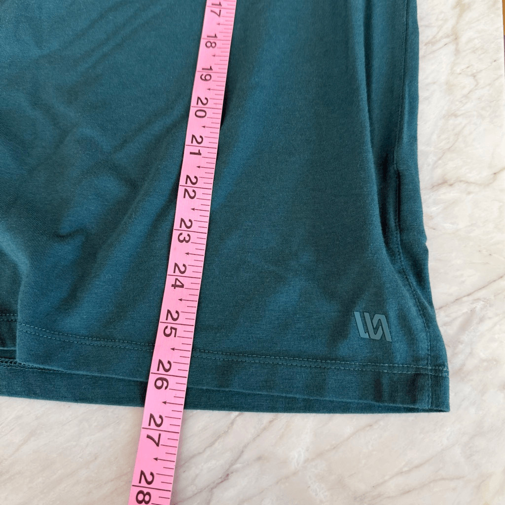 VRST men’s essential pocket blue green cotton stretch shirt size S NWT gallery