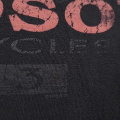 Harlye Davidson Shirt Mens Medium Black #1 Motorcycle Riding Y2K Grunge Tee