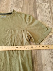 Duluth Trading 40 GRIT Pocket T Shirt Men Small Green Short Sleeve Standard Fit