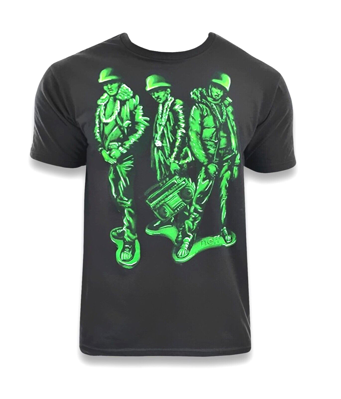 Neff Run Green Tee / T-Shirt / Shirt - NWT Mens Size Large Black - #45188-D1 gallery