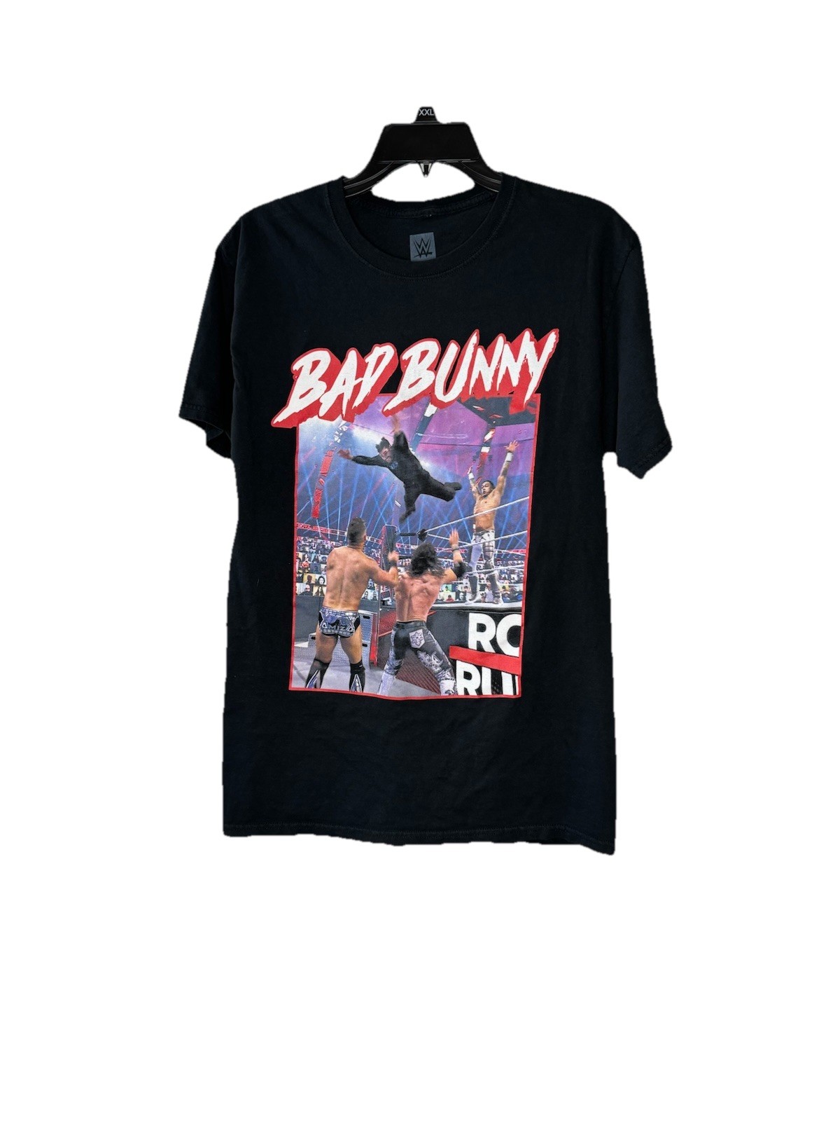 Men’s Sz Medium Bad Bunny Royal Rumble Official Merch WWE Special Edition Shirt