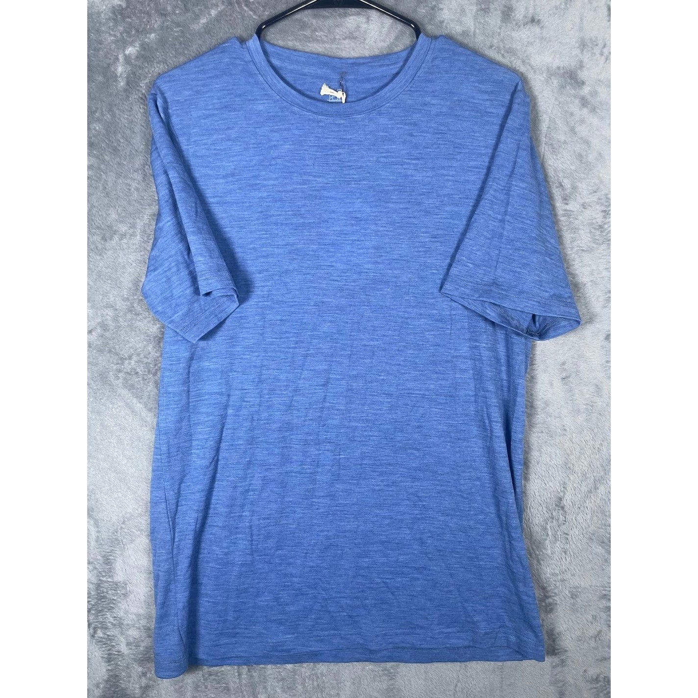 NWT Woolx Merino Wool Blend Blue Heather T-Shirt Mens Medium gallery