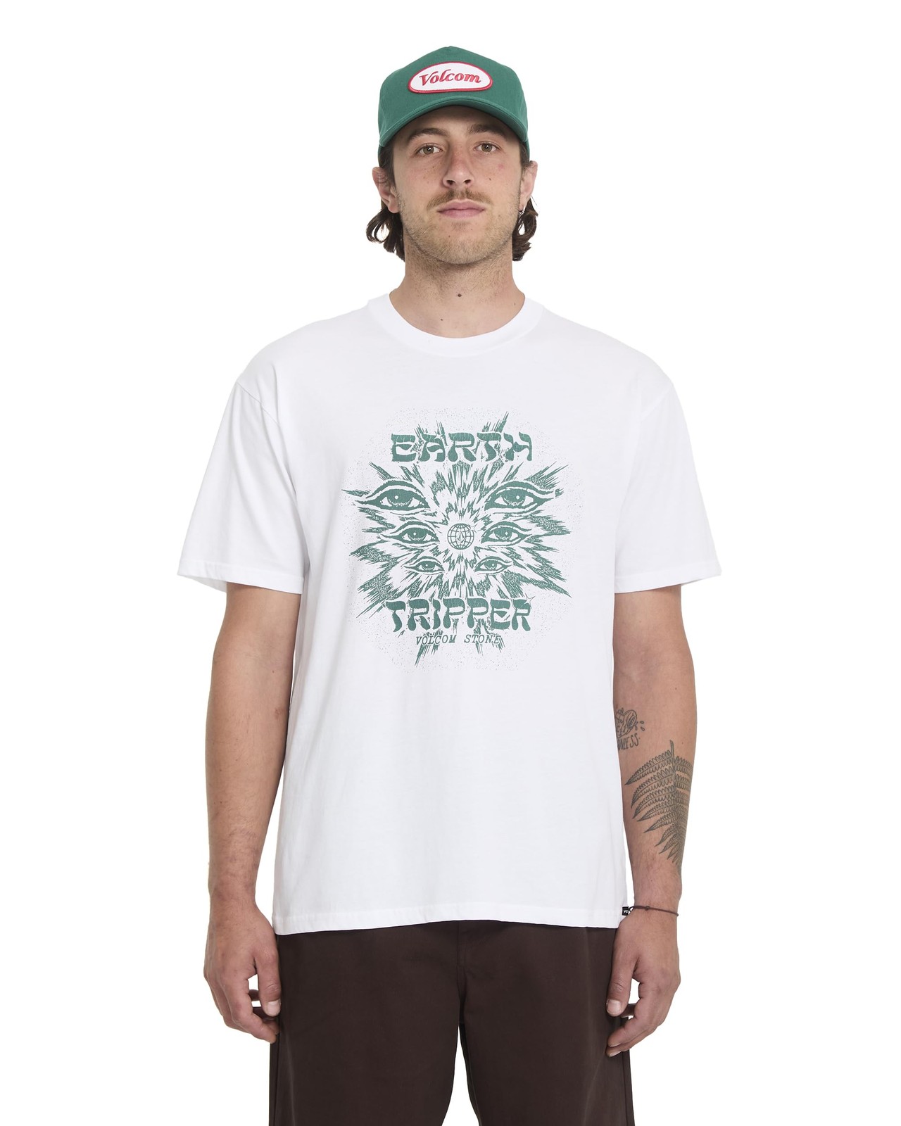 Men’s Short Sleeve Logo T-Shirt – Lightweight Cotton Crewneck Casual Tee, Whi…