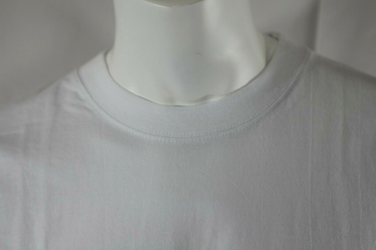 Big and Tall Men Heavy Weight Plain T-shirts S/S Cotton White XLT-5XLT gallery