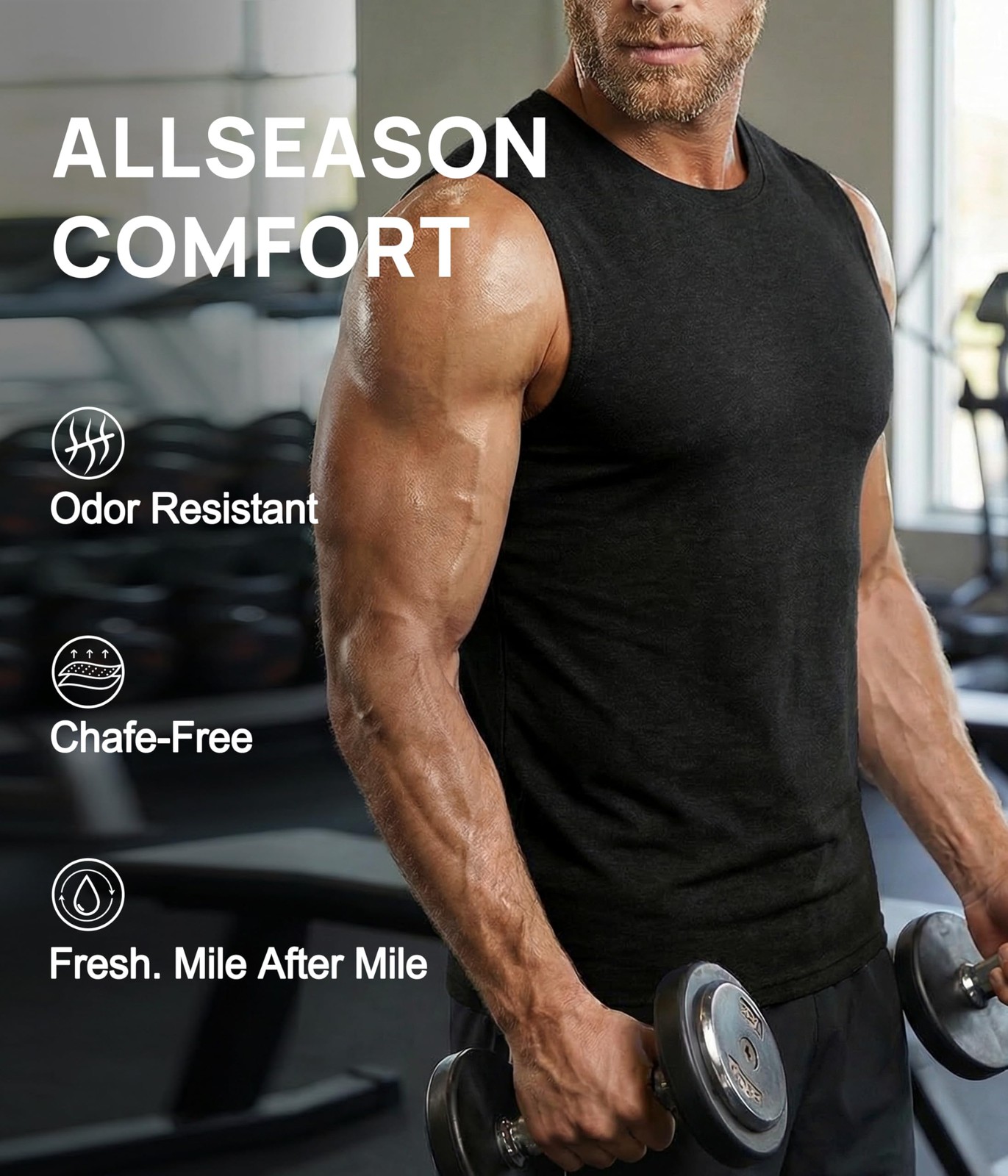 Men's Merino Wool Tank: So Comfy, Your Other Shirts Will Be Jealous (2-Pack) gallery