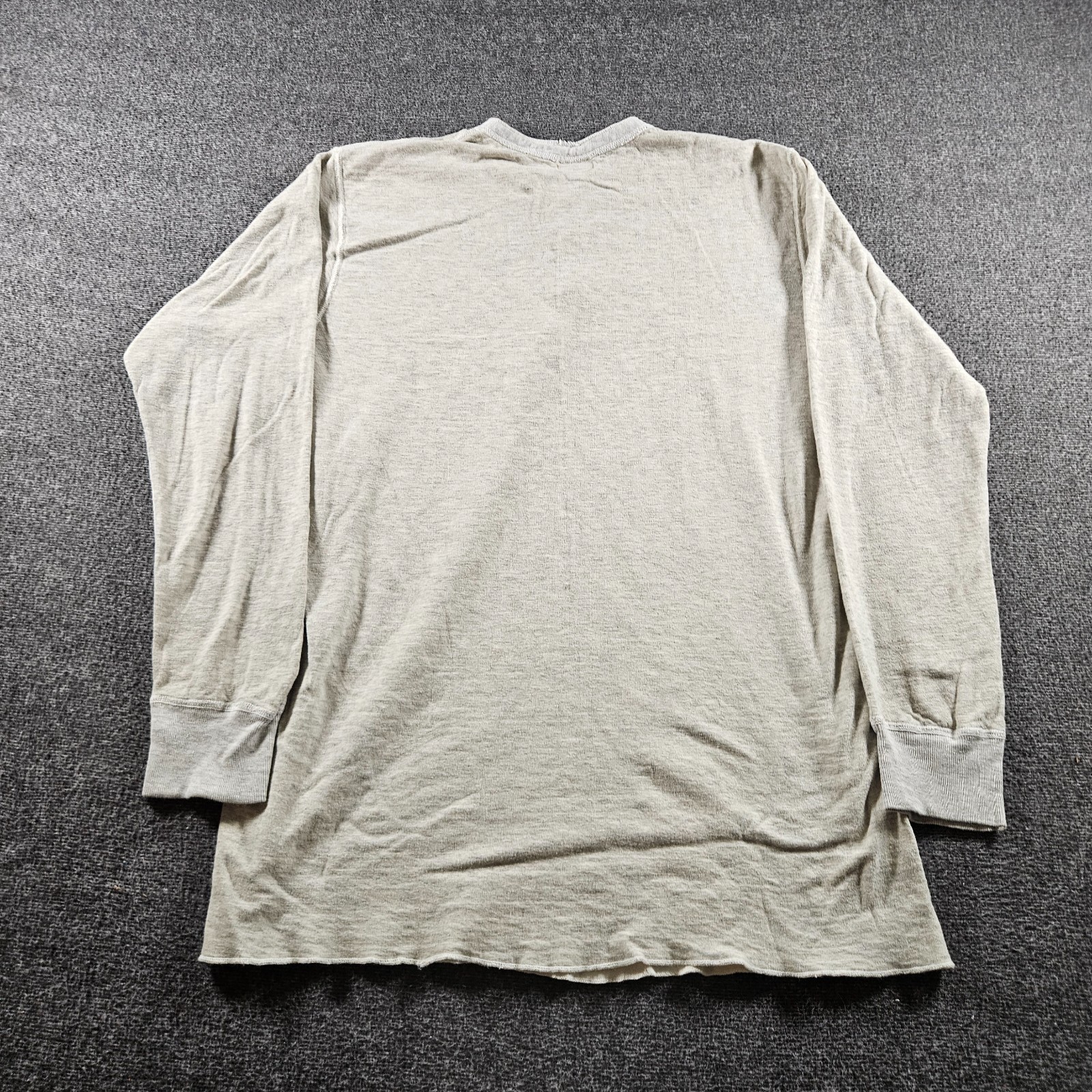 Vintage Duofold Two Layer Henley Shirt Medium Gray Wool Base Thermal 70s 80s XL gallery