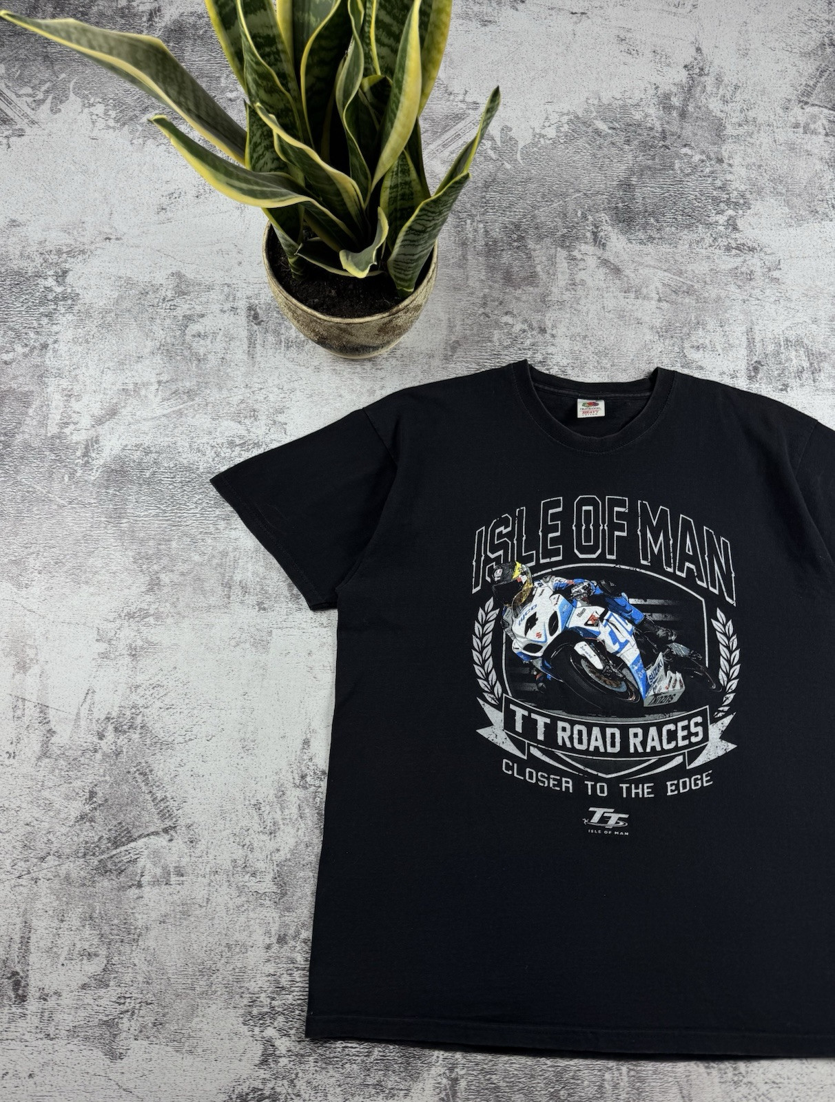 Vintage ISLE OF MAN Racing Honda Bike 90S Delray Moto Formula 1 T Shirt Tee gallery