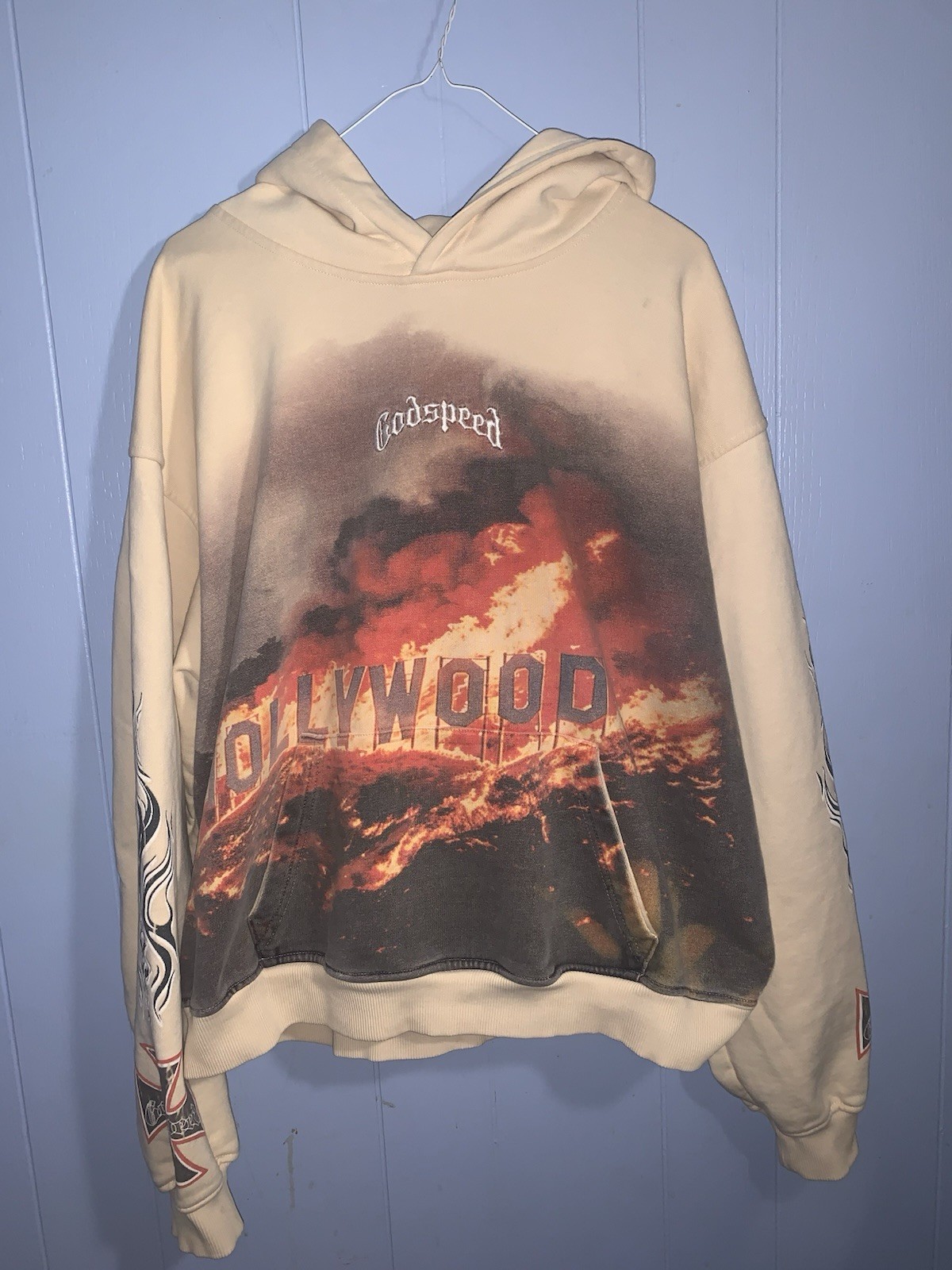 Godspeed Men’s Hollywood Inferno Creme/bone Hoodie