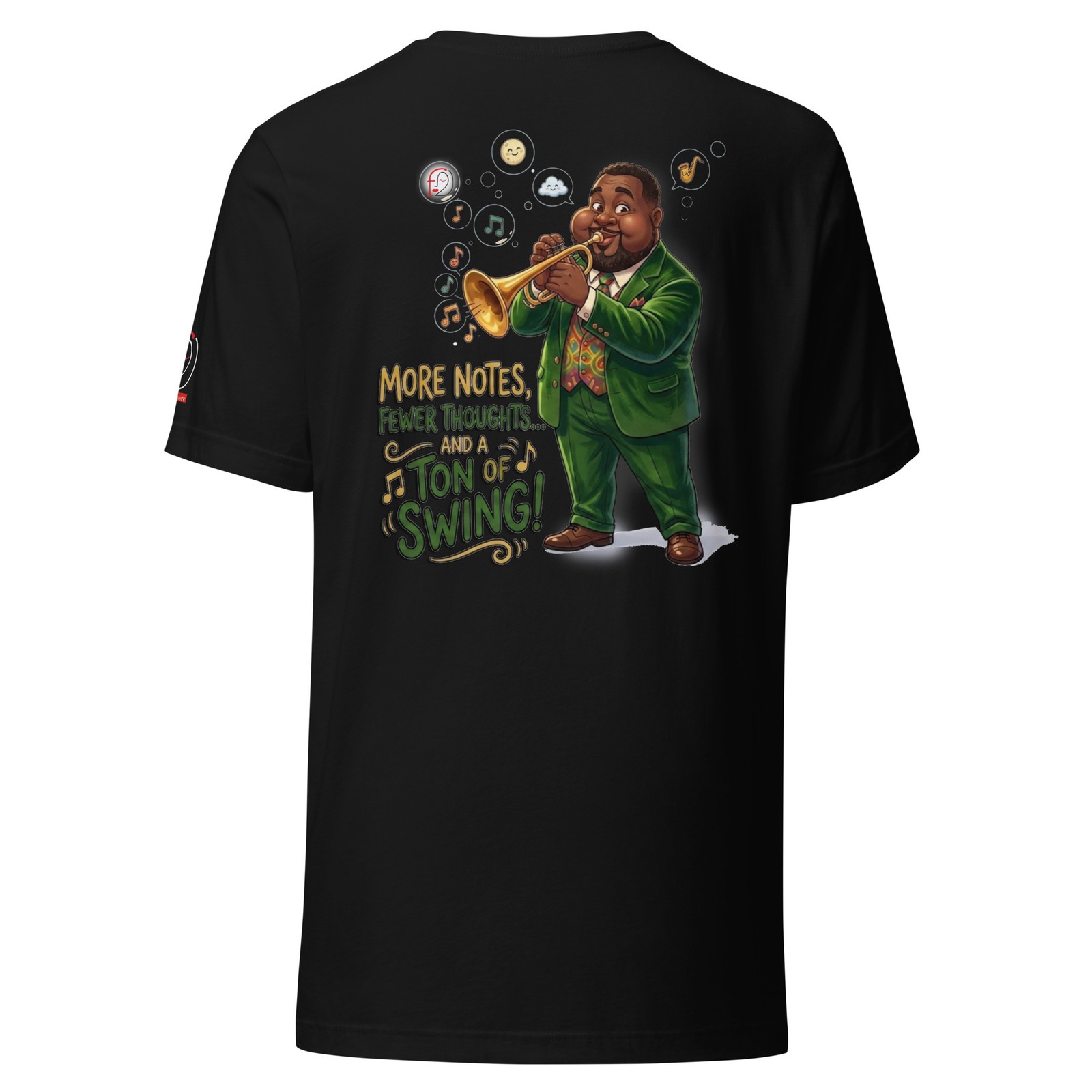 Jazzy Swing Trumpet Player Vintage Graphic T-Shirt - Retro Jazz Music Tee gallery