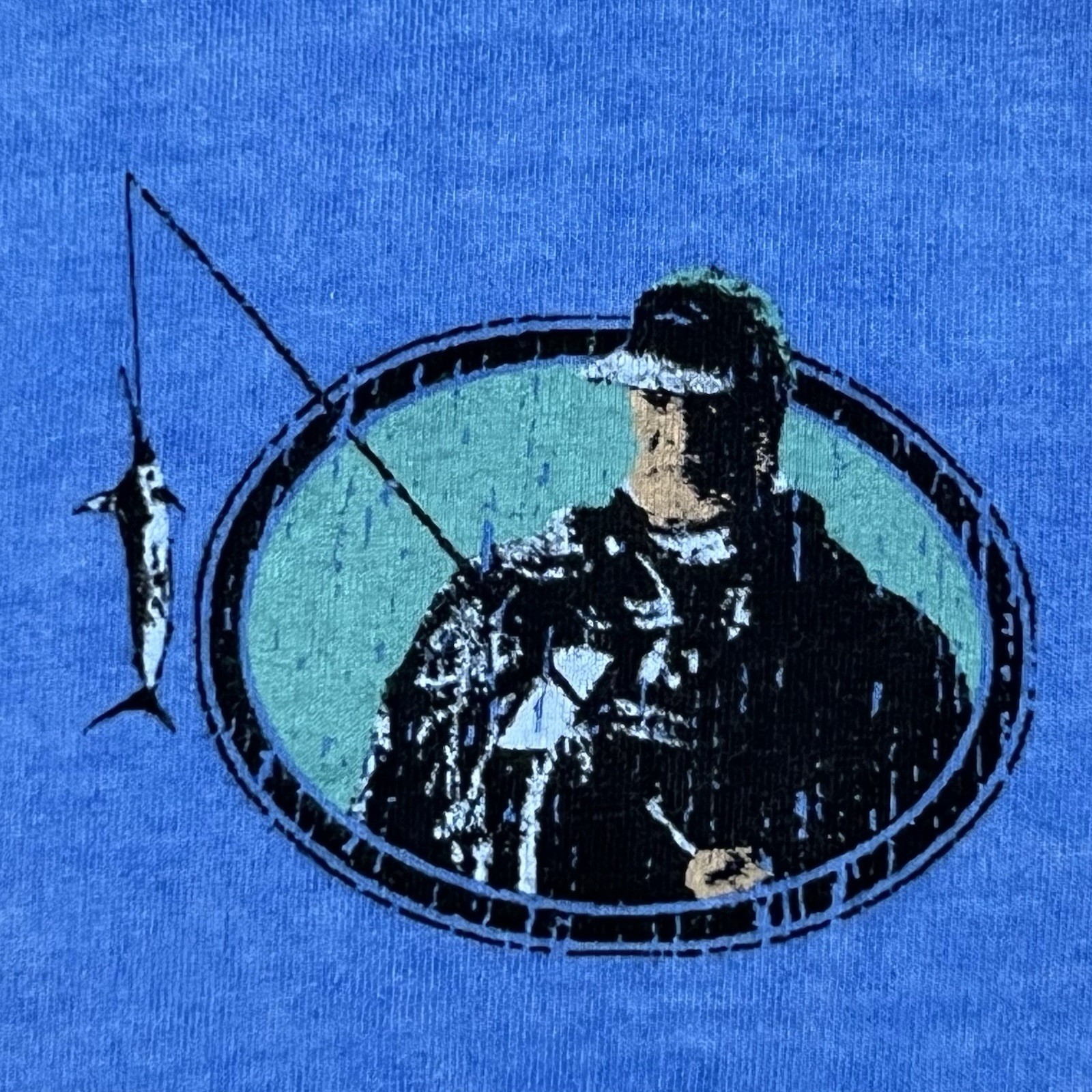Crazy Shirts Shirt Mens 2XL Blue Fisherman Never Die They Just Smell that Way gallery