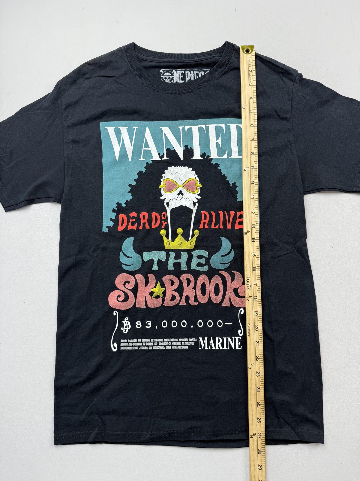 Ripple Junction Shirt Mens Small Black One Piece Brook Wanted Graphic Tee Anime gallery