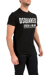 Dsquared2 Men’s Black Logo Print Short Sleeve Crewneck T-Shirt
