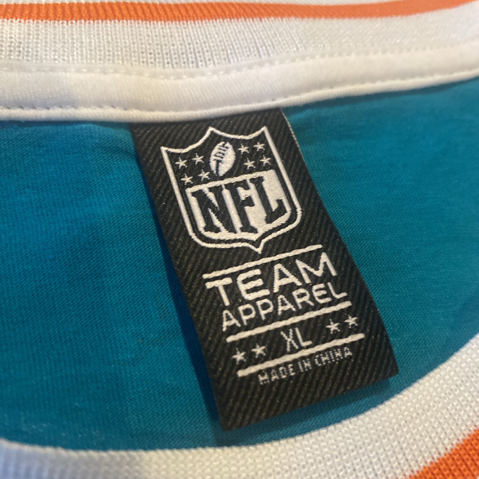 NWT NFL Men’s Miami Dolphins Team Apparel Multicolor Shirt Size XL gallery